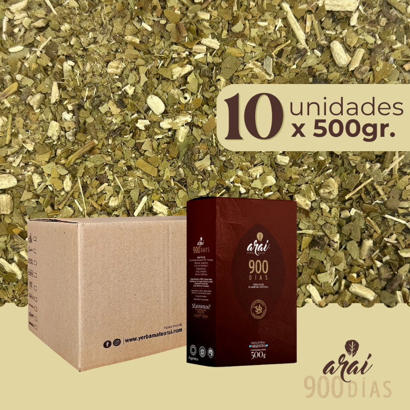 Yerba Mate Araí 900 días Pack x 500gr