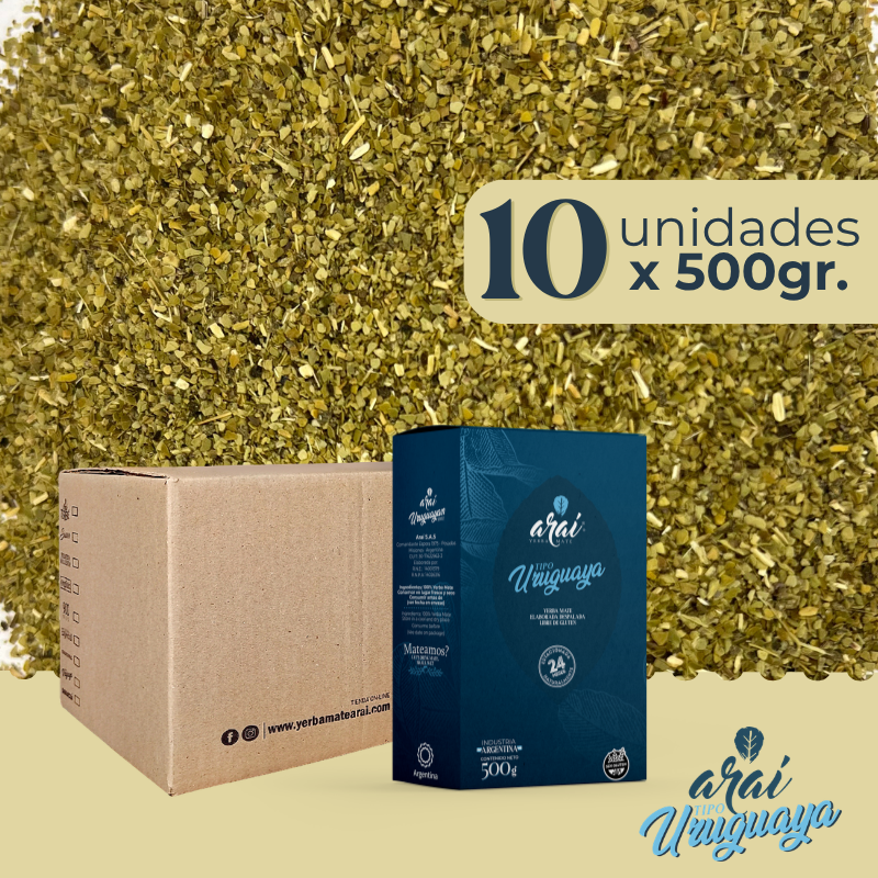 Yerba Mate Araí Tipo Uruguaya Pack x 500gr