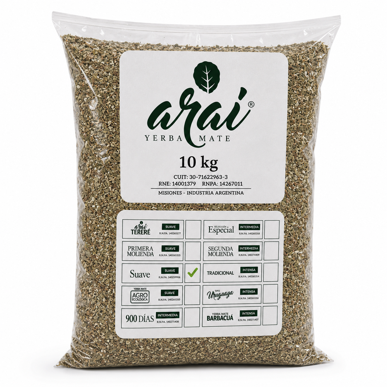 YERBA ARAI SUAVE X 10KG